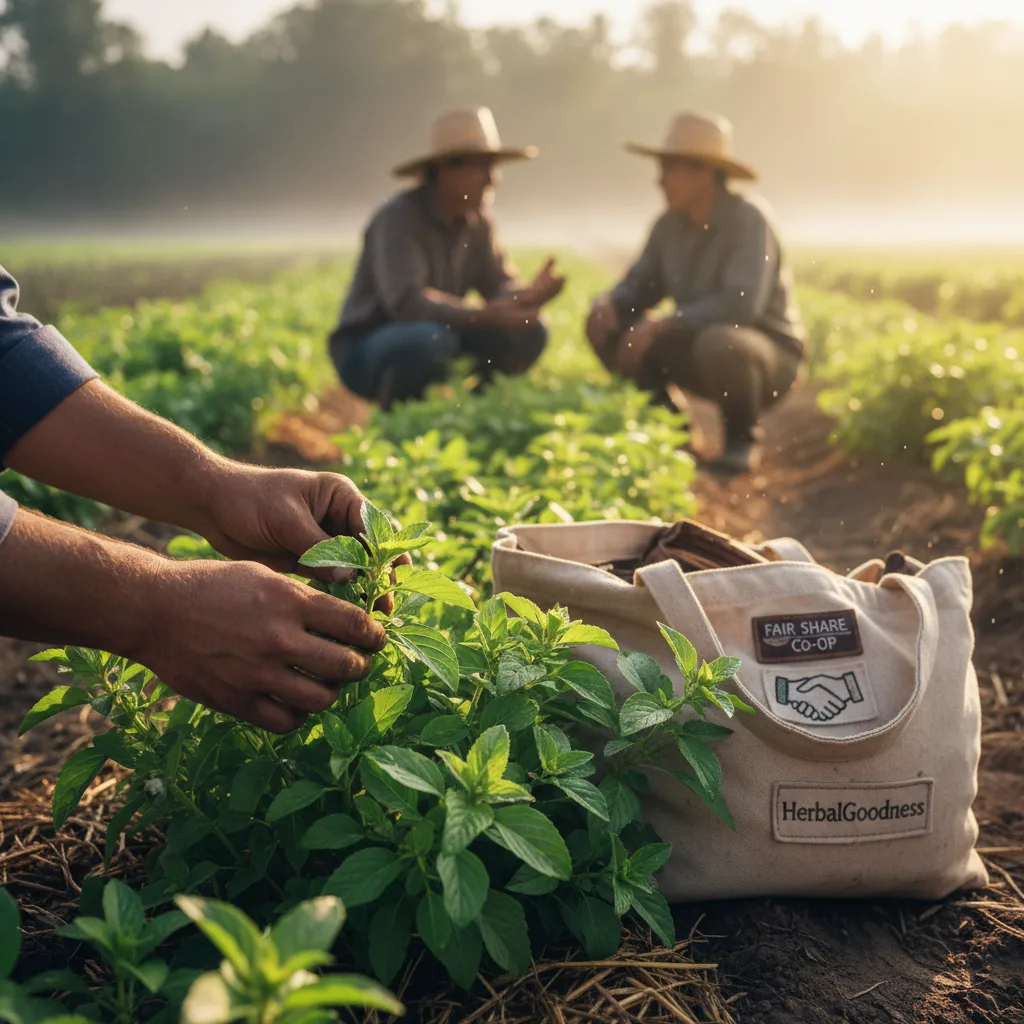 community herb processing and partnership