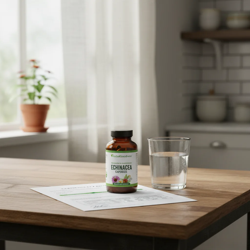 Echinacea Supplement Capsules