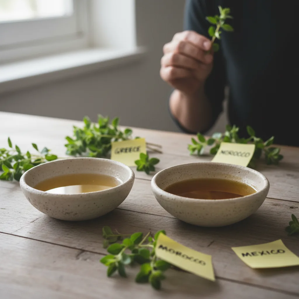 mediterranean oregano fields oil extraction