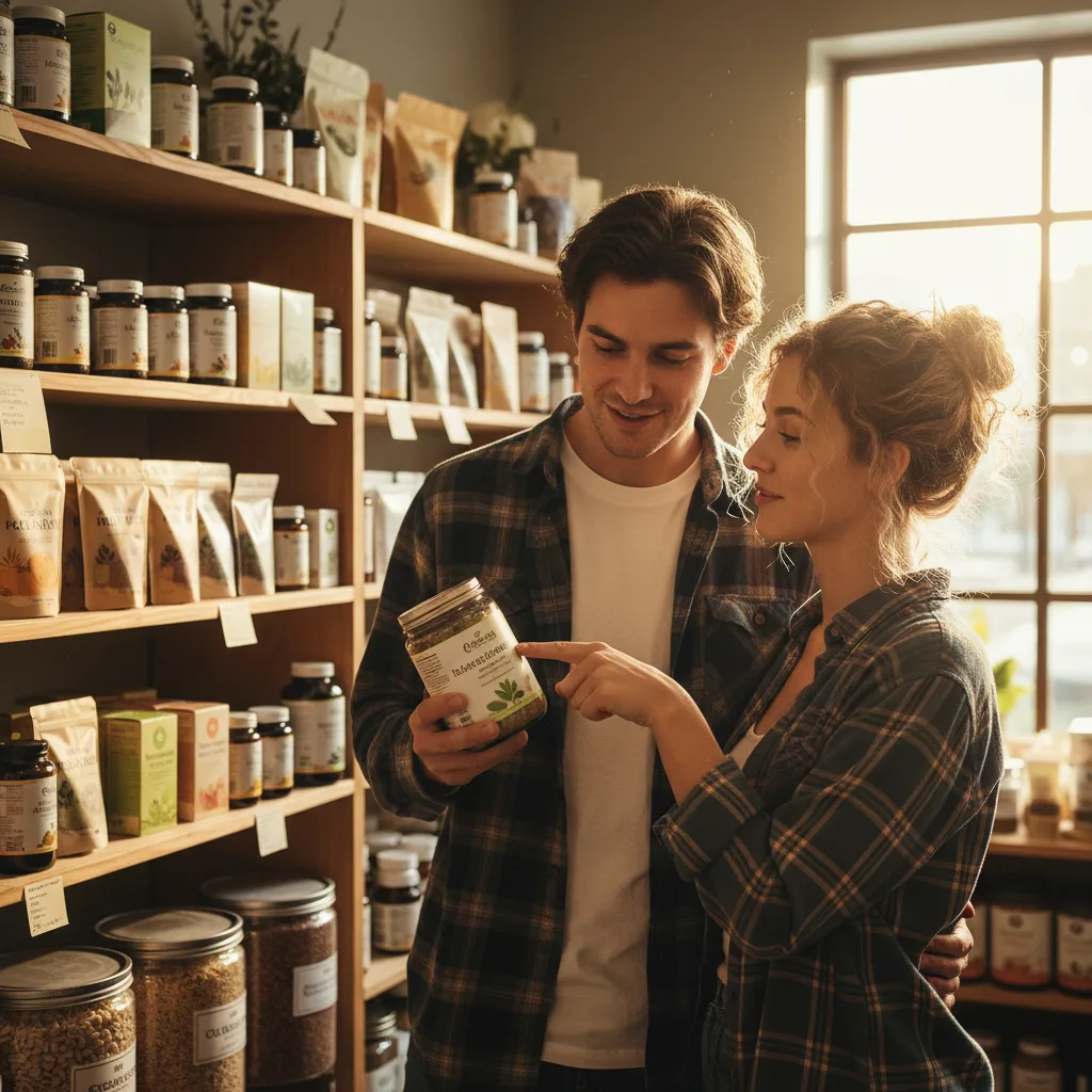 herbal sampling in store