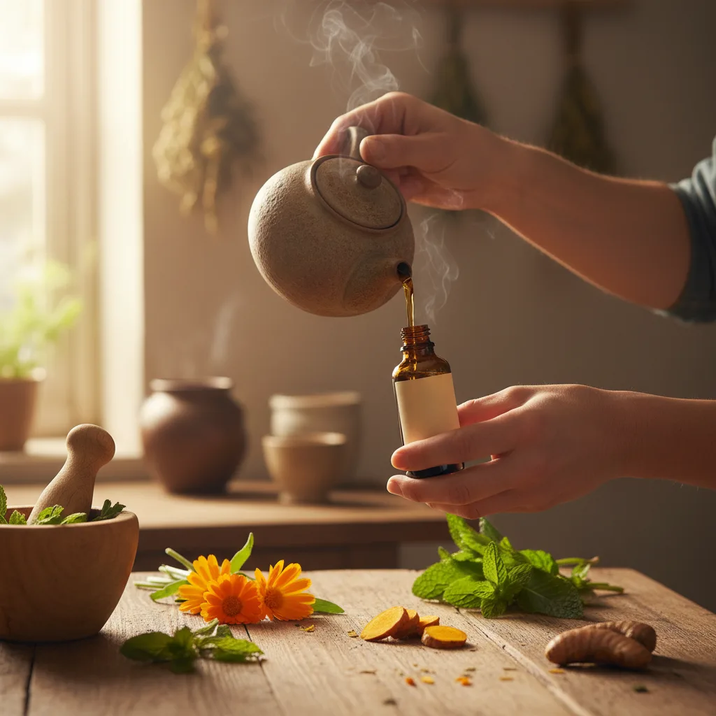 Advanced extraction and nanoemulsion methods for herbal skin care