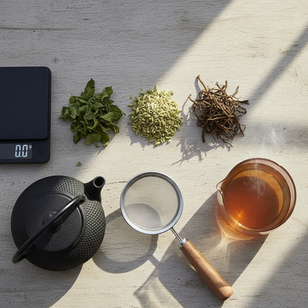 dried herbs for herbal tea