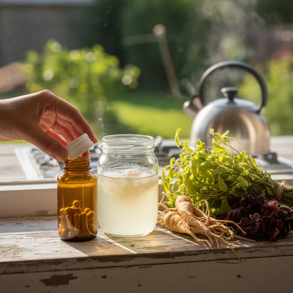 GLP-1 supplement encapsulation and botanicals