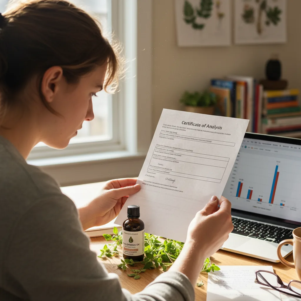 testing oregano oil quality