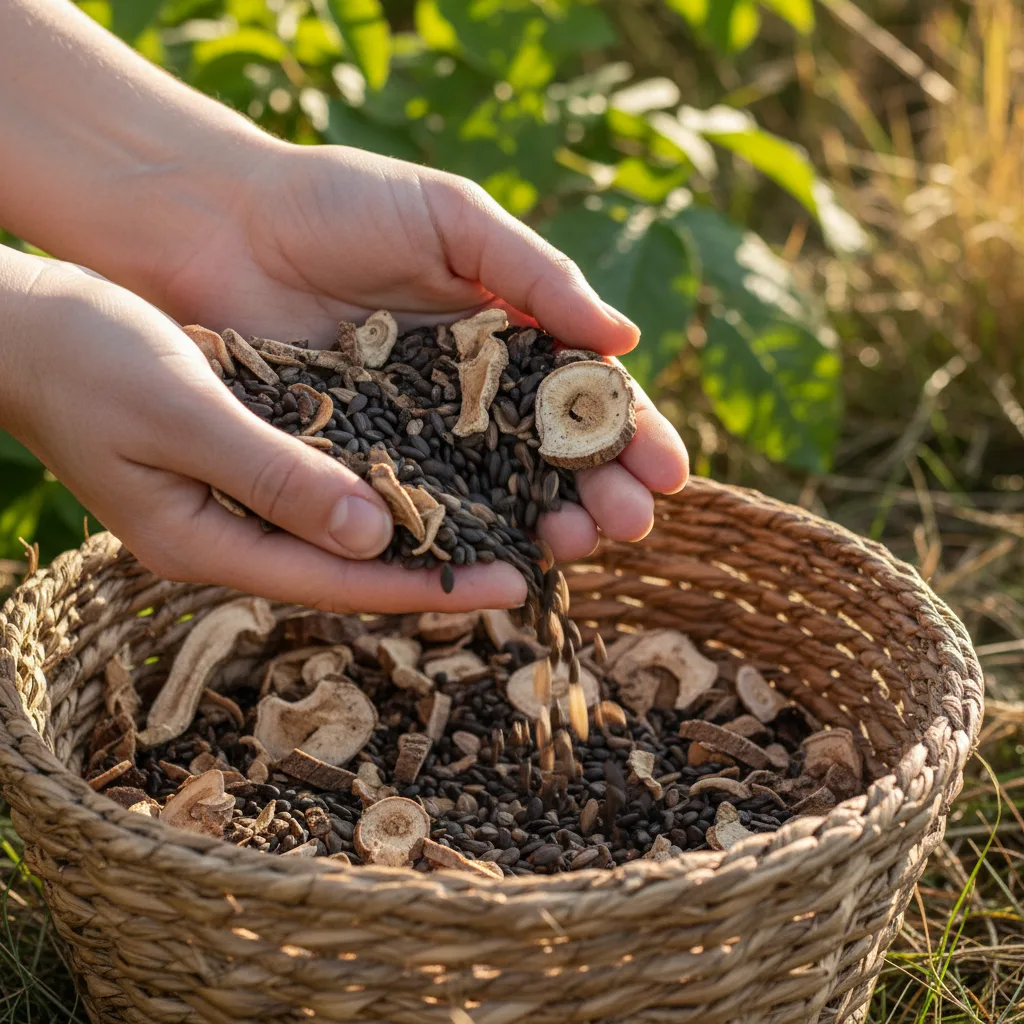 Papaya seeds and leaves traditional preparation