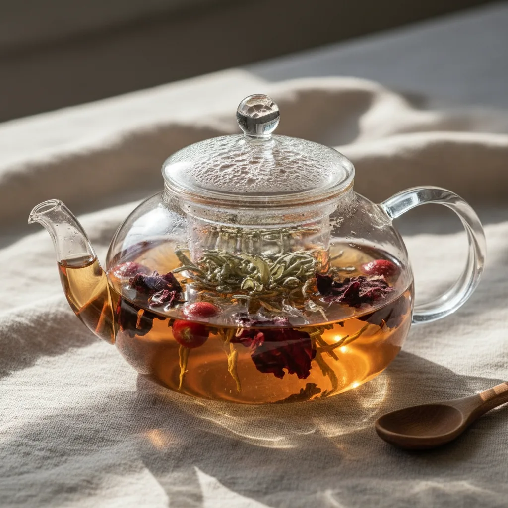 cup of antioxidant-rich herbal tea