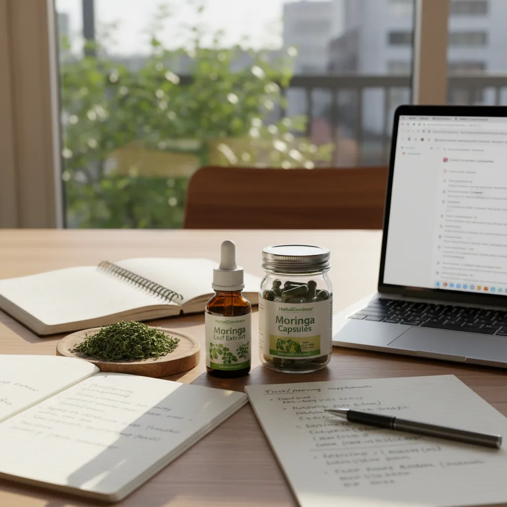 Moringa capsules and powder