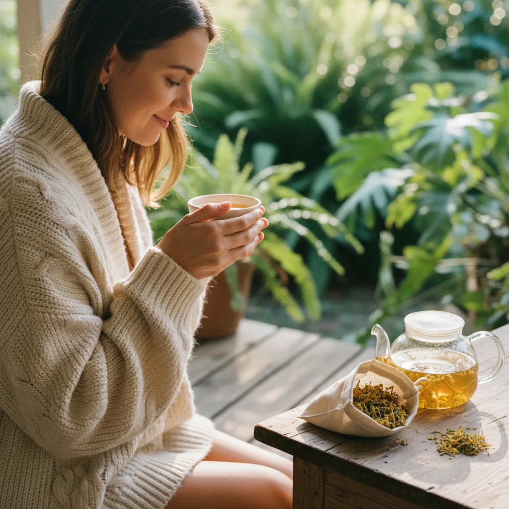 mullein tea blends steam cup