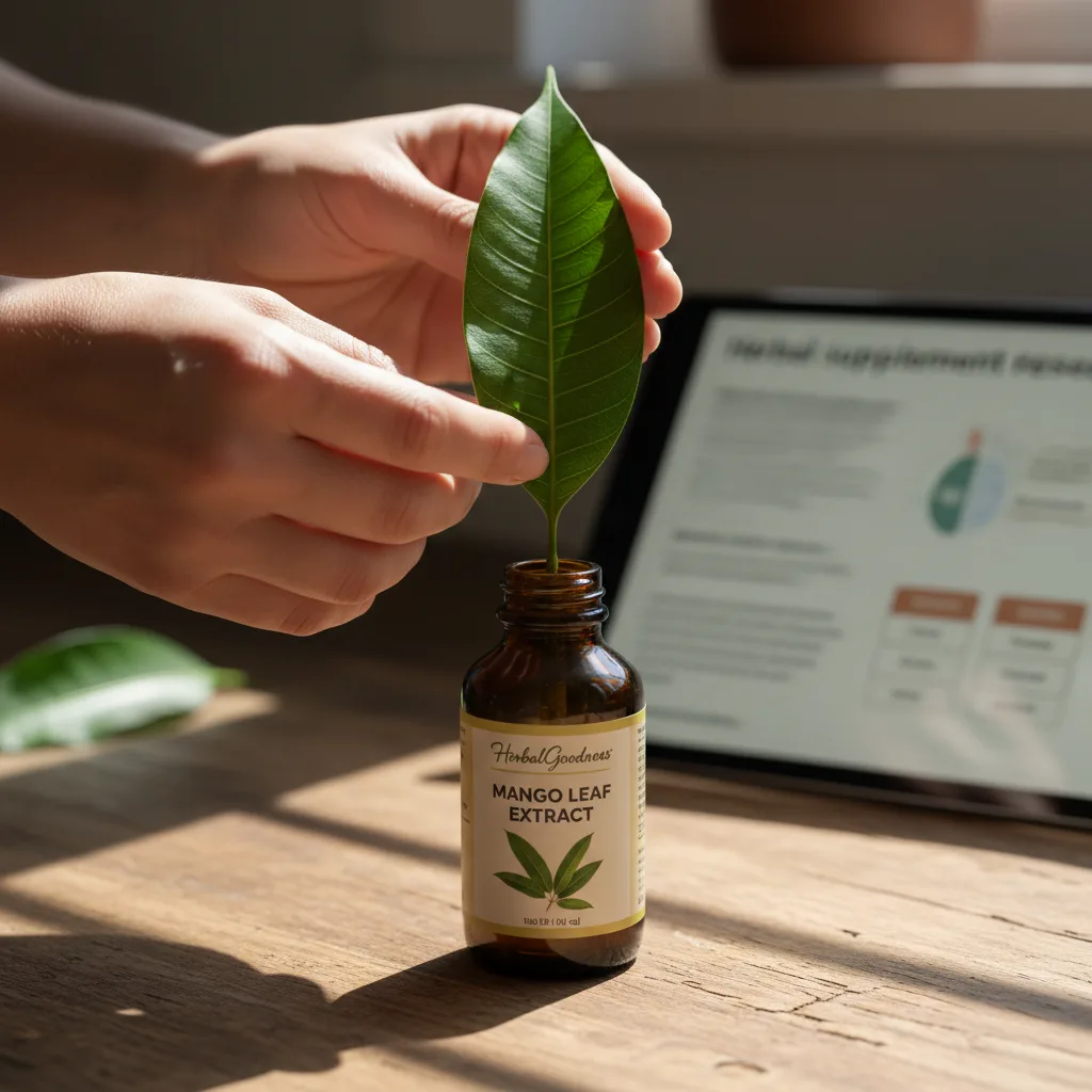 brew mango leaf tea tincture powder