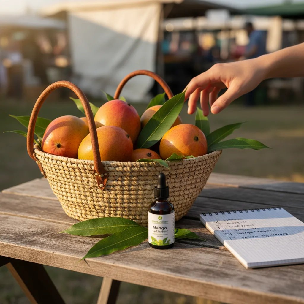 organic mango leaves supplement capsules