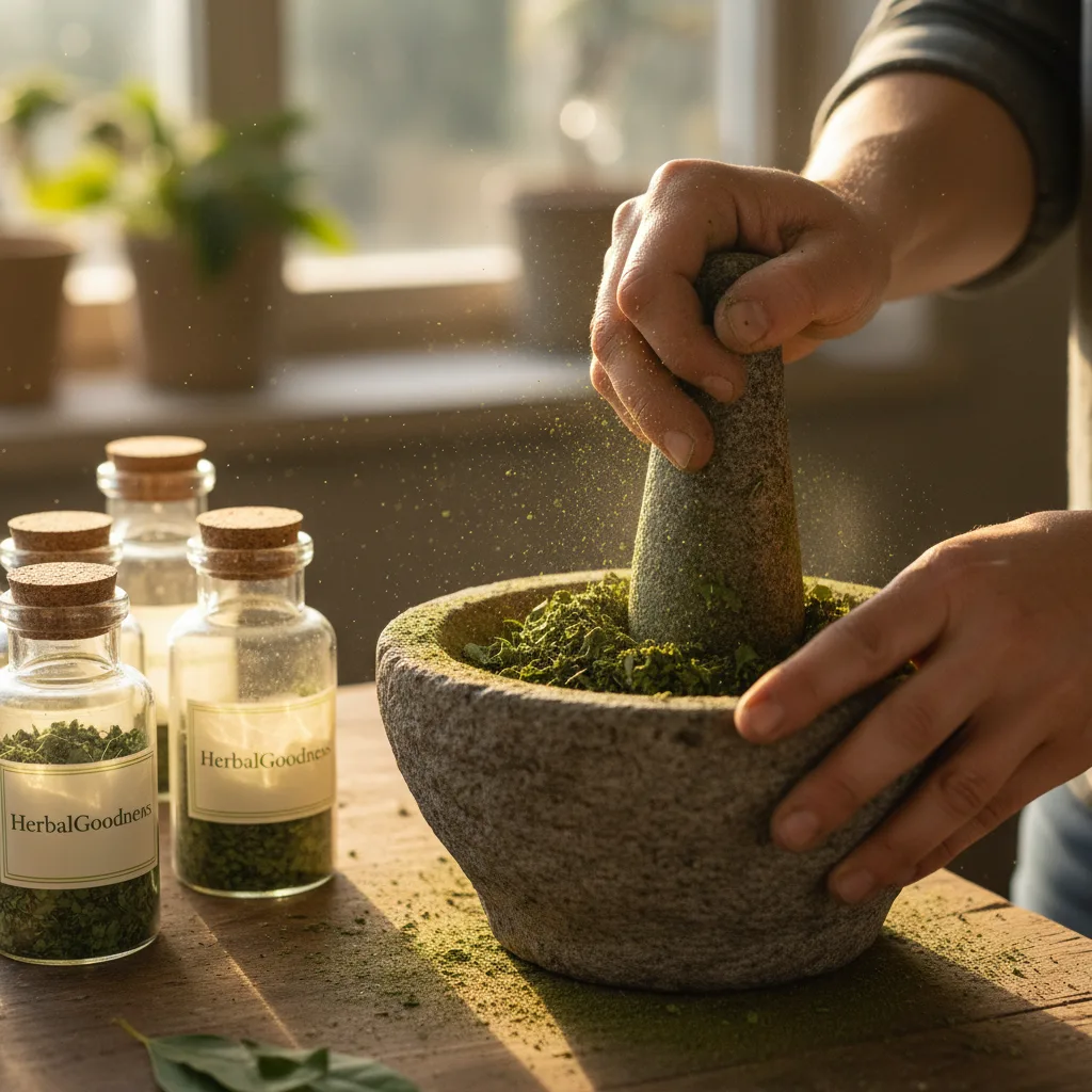 homemade tincture jars