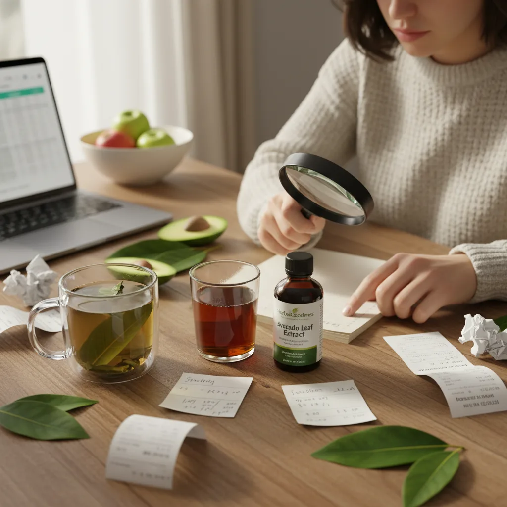 dried avocado leaves