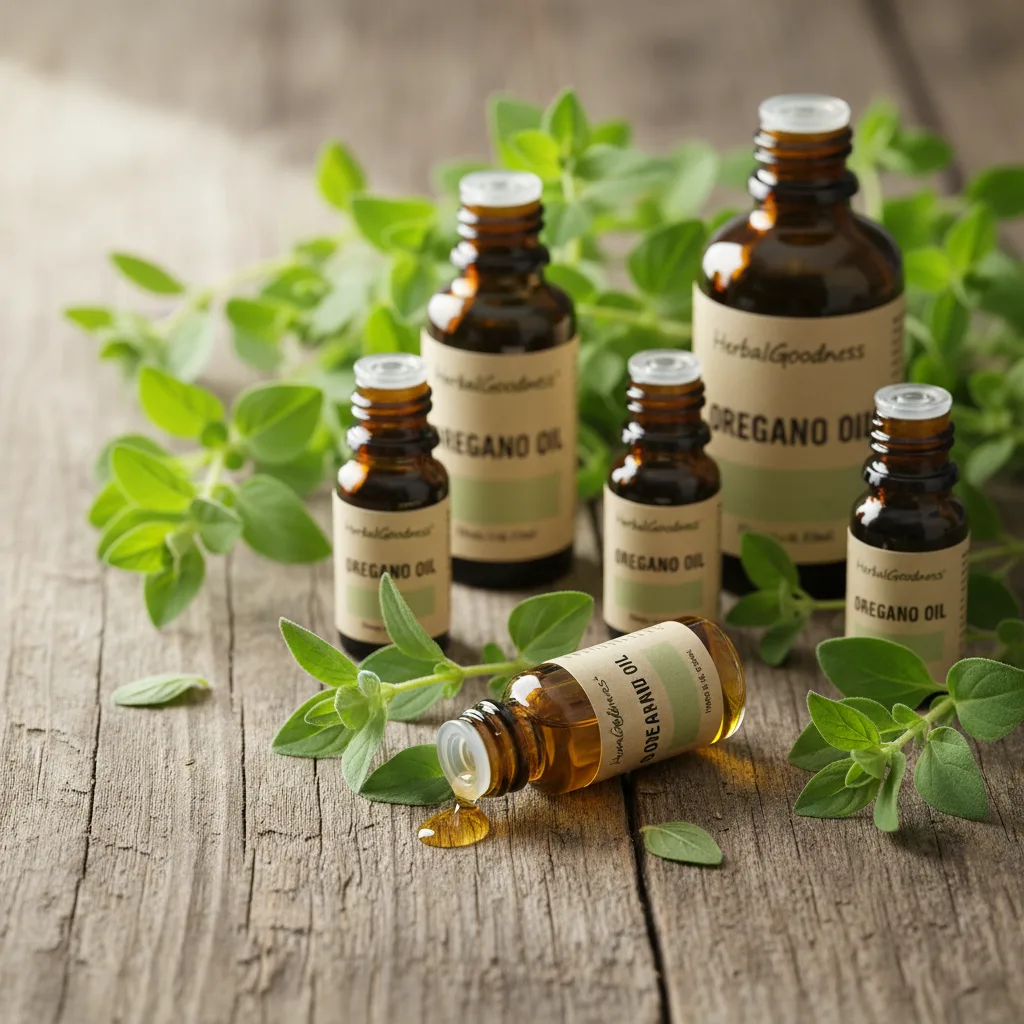 herbs displayed at market