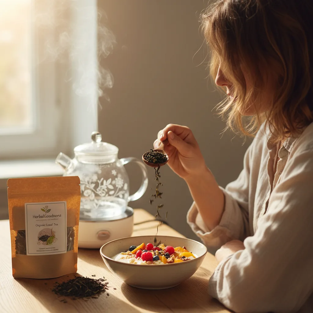 organic loose-leaf tea storage