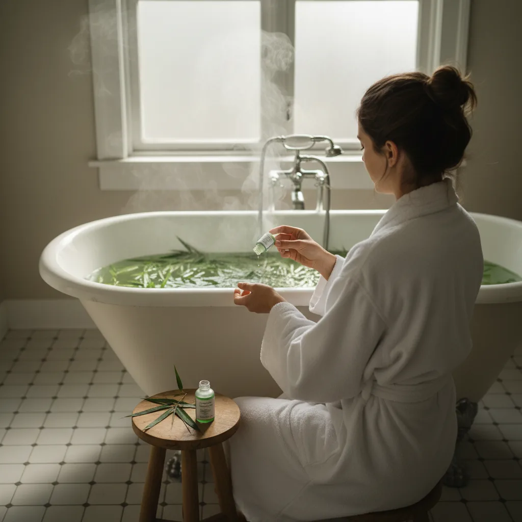 bamboo leaf spa soak ritual
