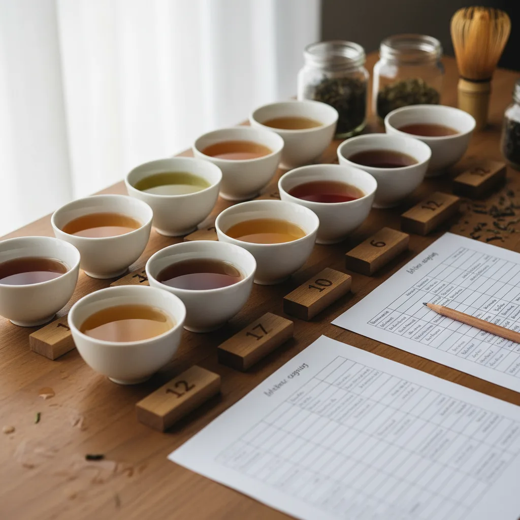 tea cupping session