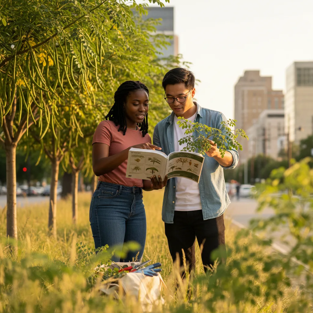 urban moringa foraging
