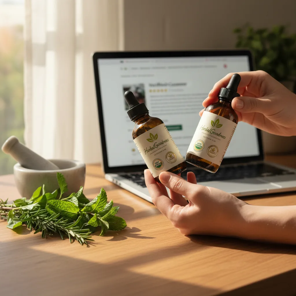 herbal supplement lab report label