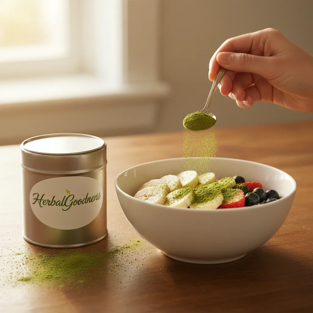 Moringa leaf, powder and tea visual