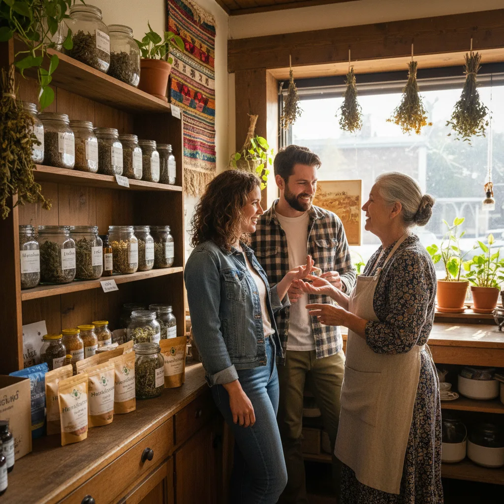 herbal store shelves community