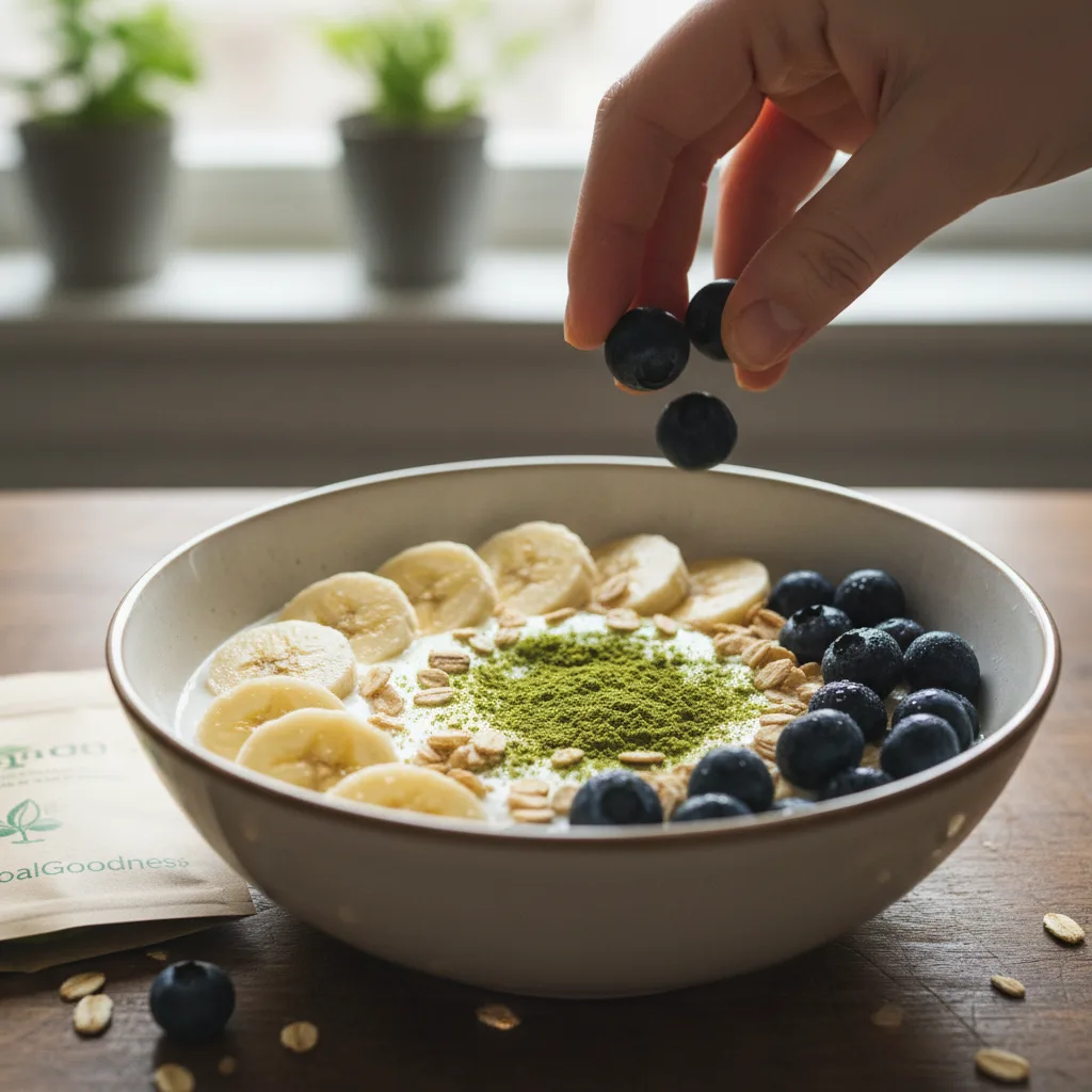 moringa powder smoothie meal prep