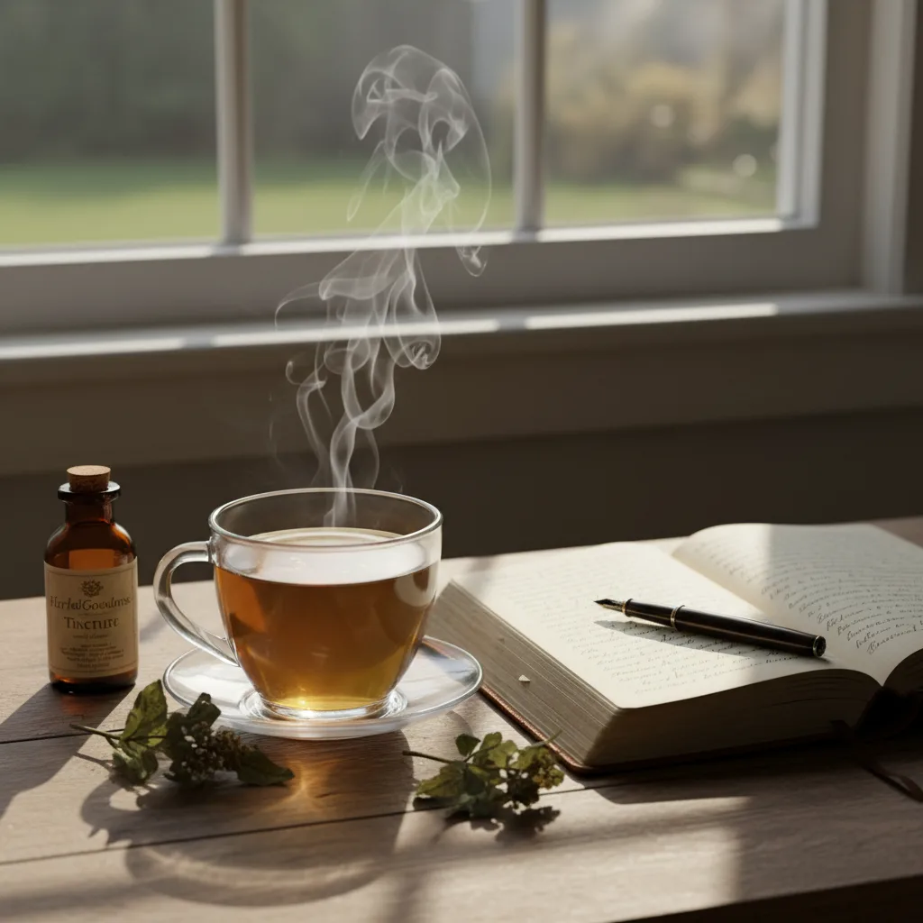 herbal tea journaling pen