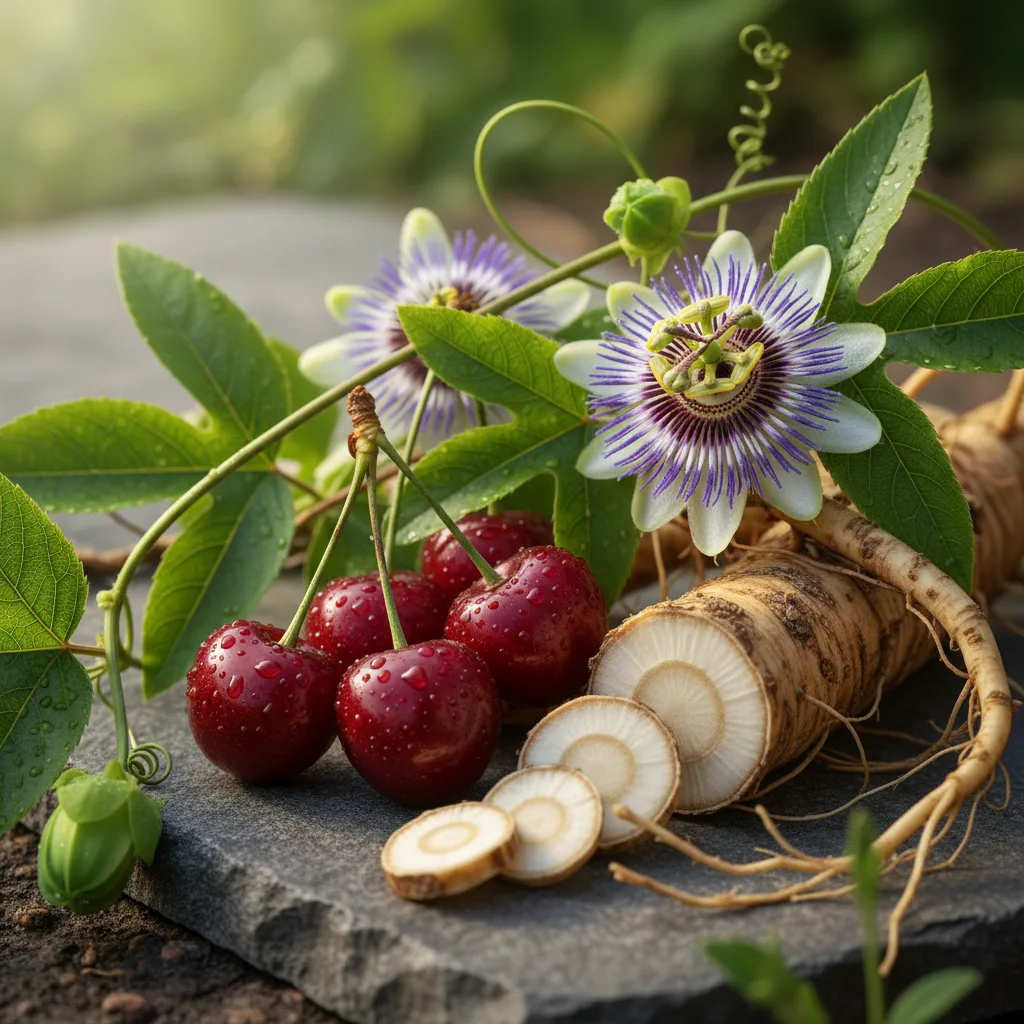 bottle of organic passionflower extract