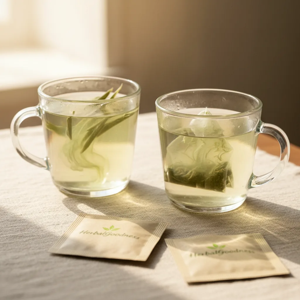 fresh bamboo leaf tea packaging