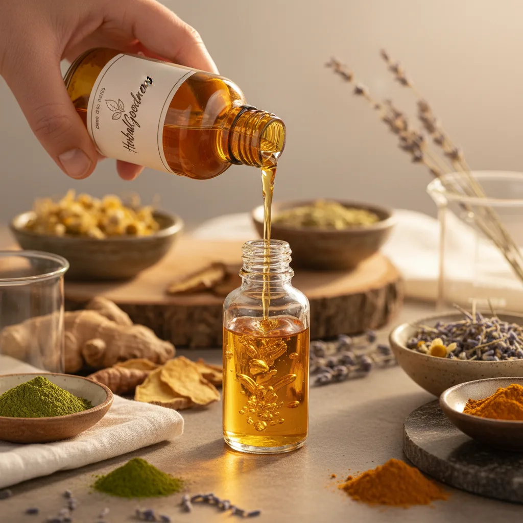 herbal extract dropper bottle