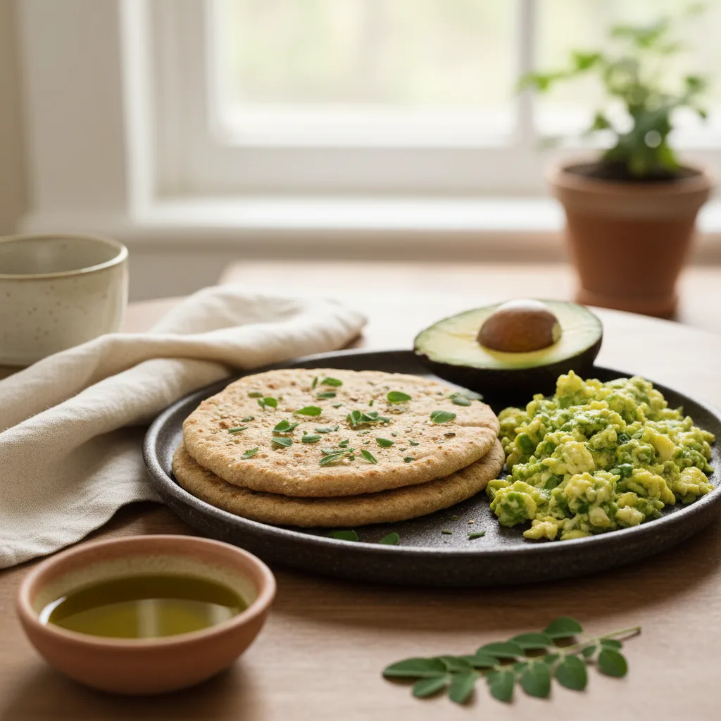 Fresh moringa leaves for stir-fry and sides