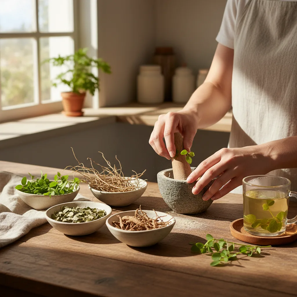 stonebreaker dry leaves