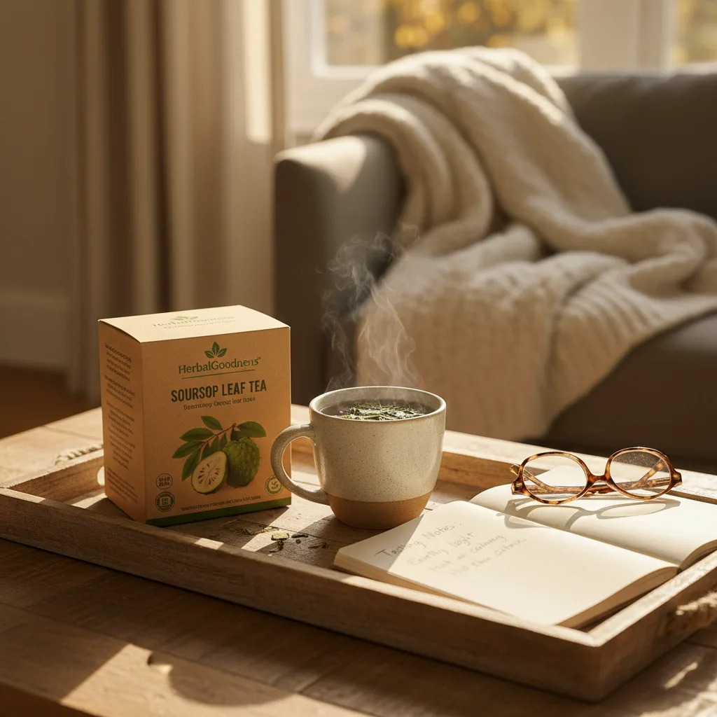 brewing soursop tea at home
