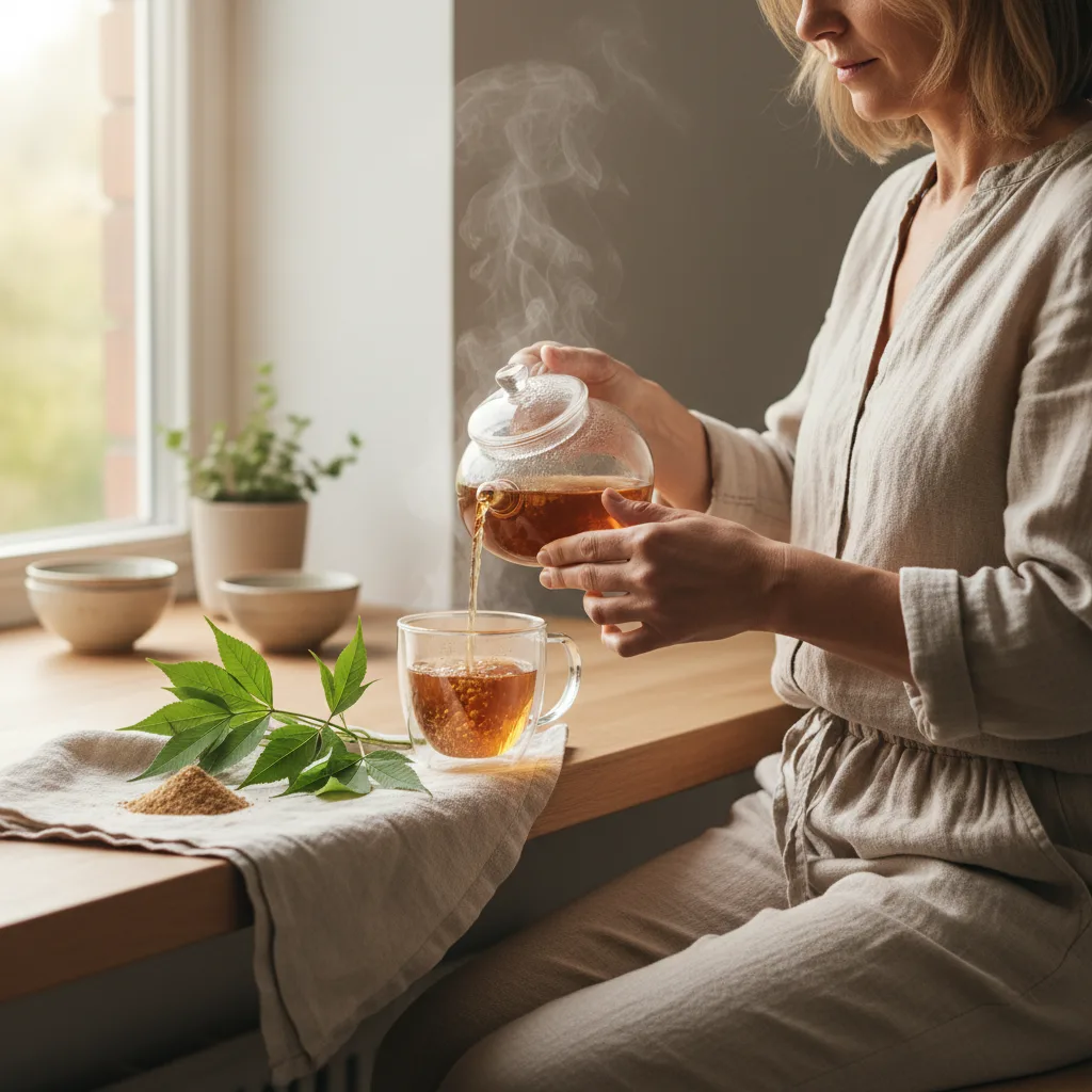 Siberian ginseng root illustration