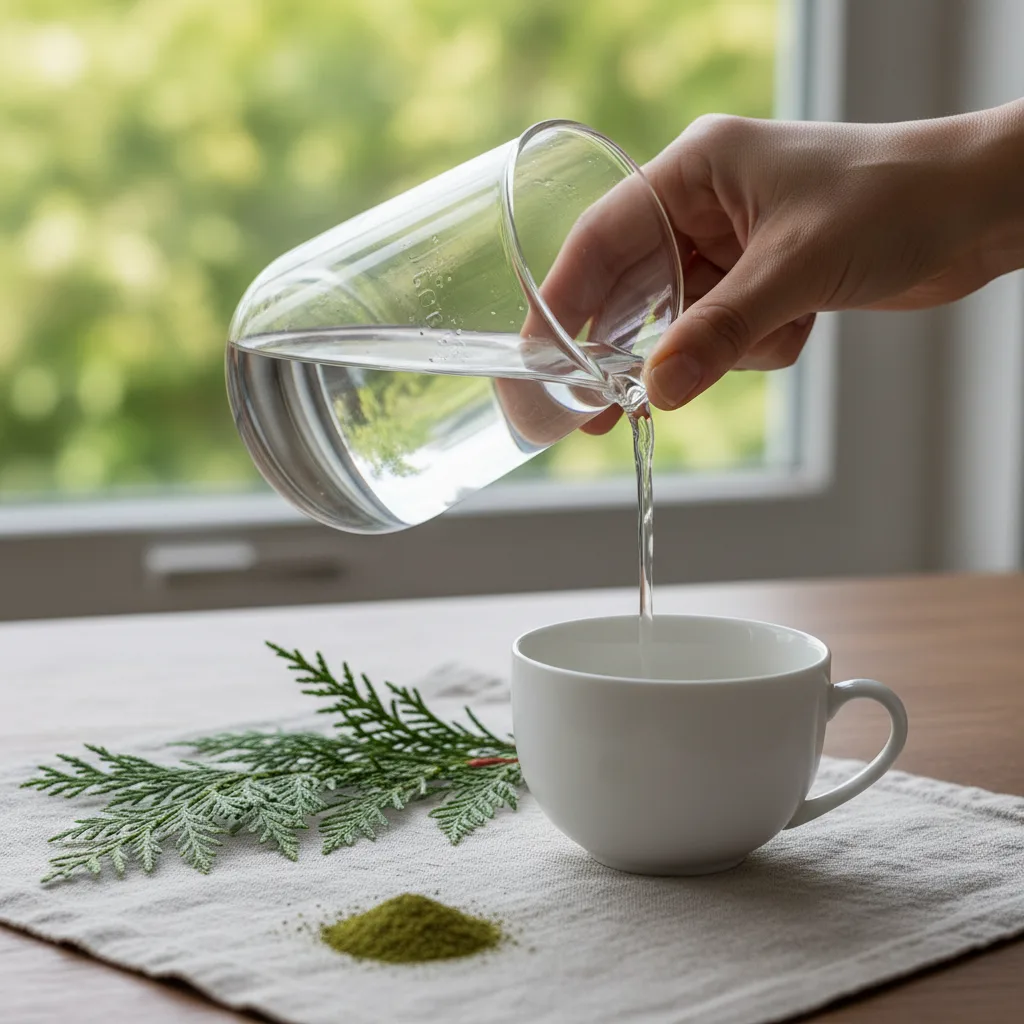 Platycladus orientalis leaf extract