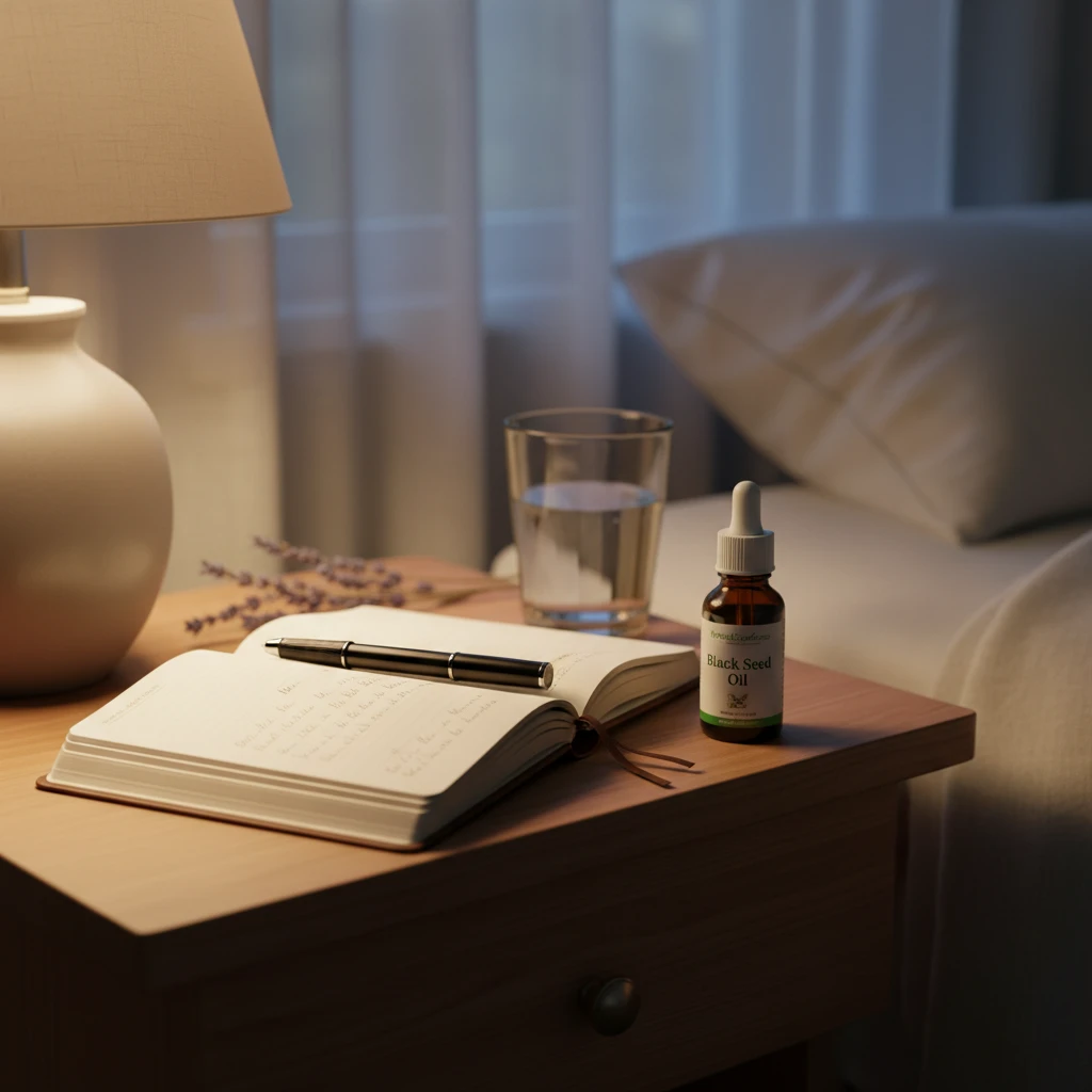 aromatic black seed oil evening ritual