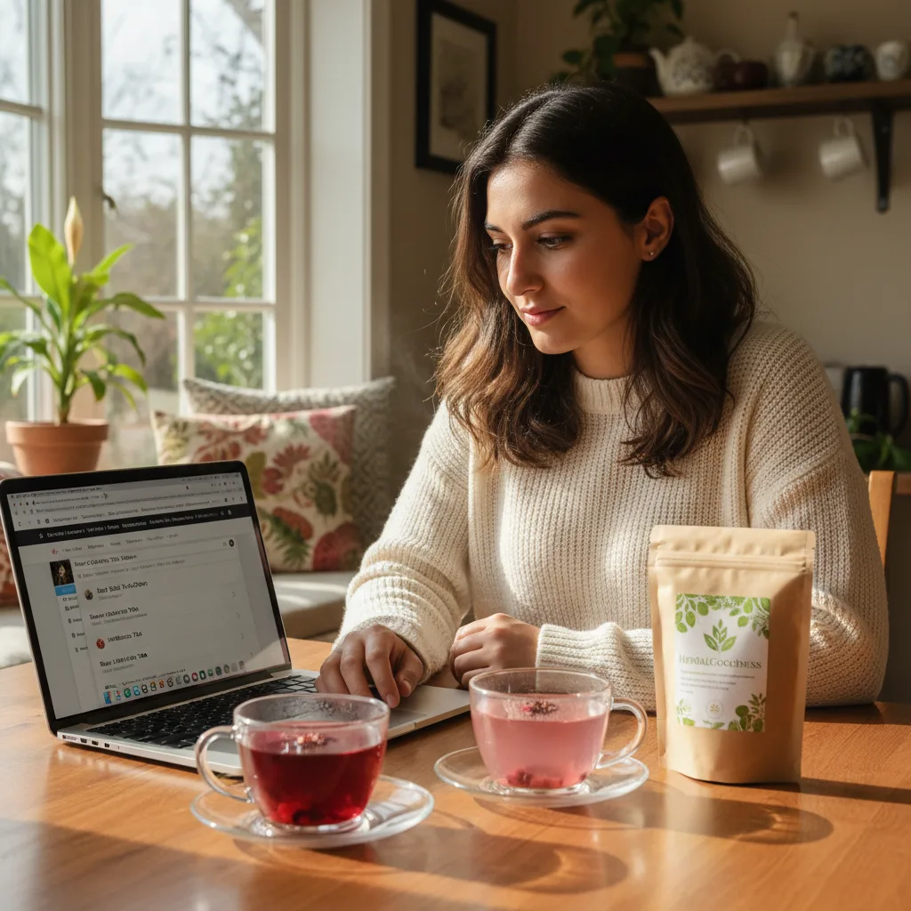 visual inspection of herbal tea