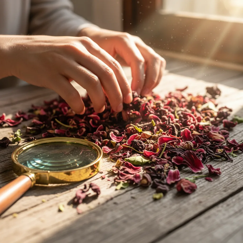 dried hibiscus calyces