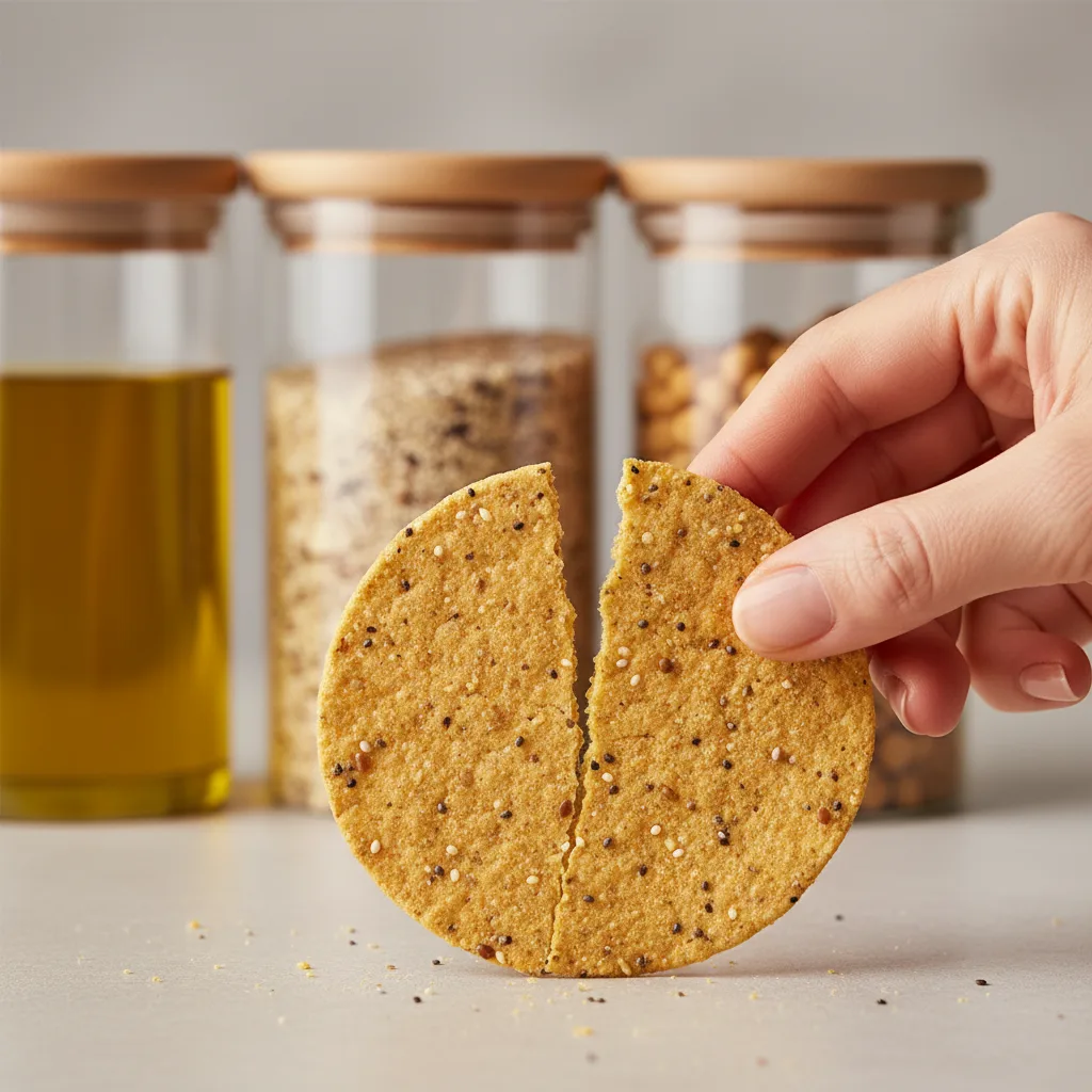 protein tortilla chips close up