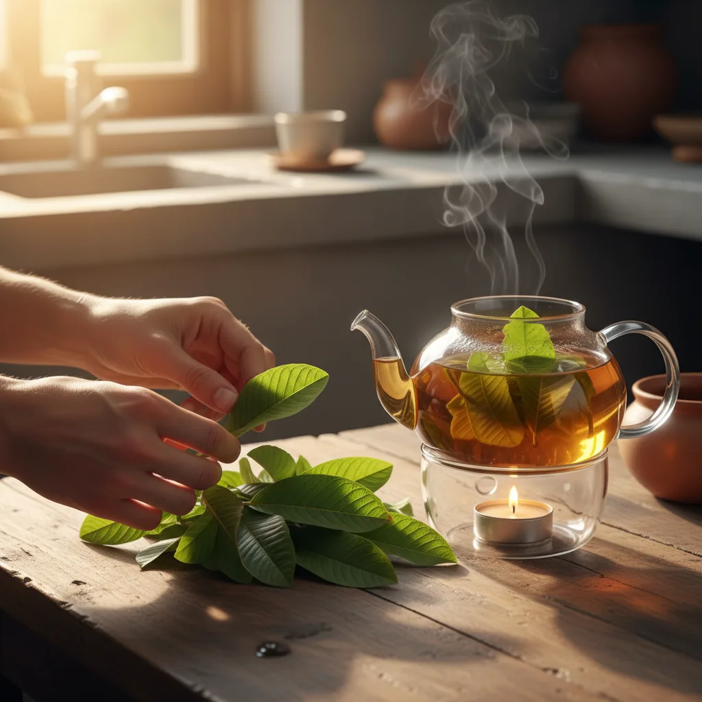 guava-leaf-compounds-tea-hair