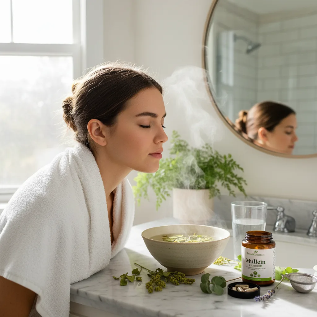 Mullein steam illustration