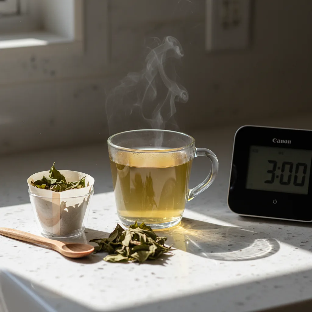 green soursop tea leaves