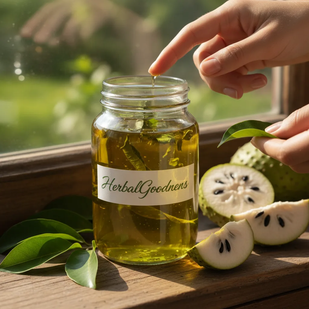 soursop hair tea preparation