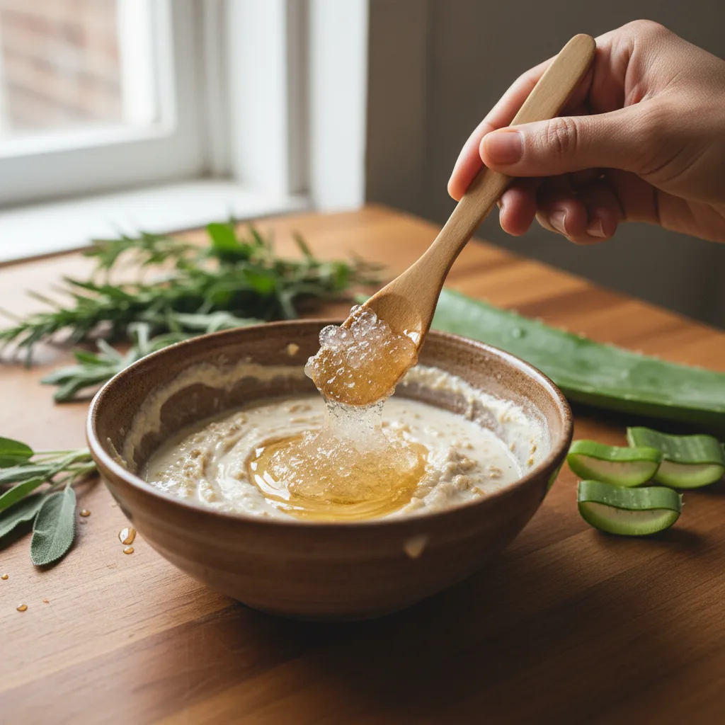 DIY Sea Moss Gel preparation at home