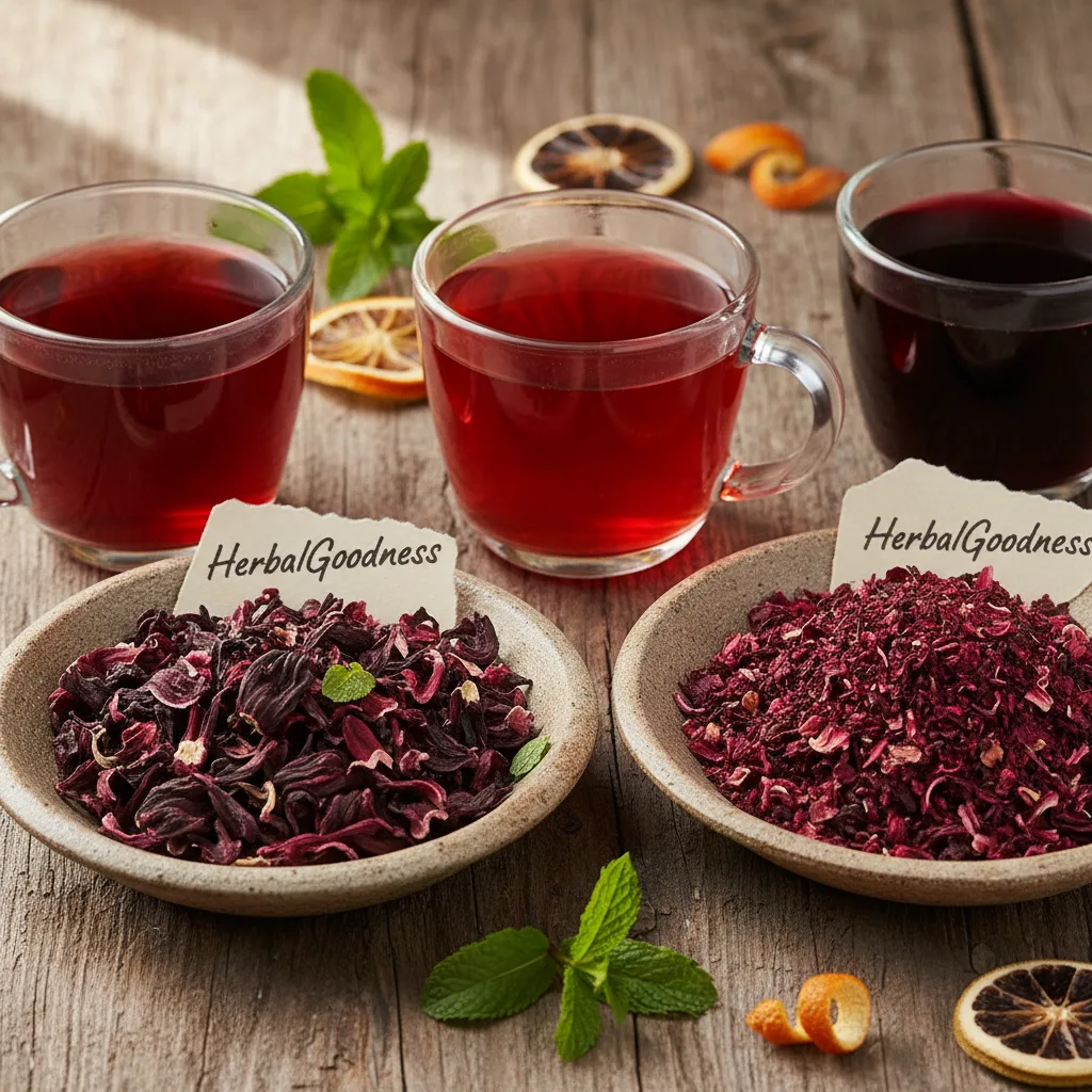 hibiscus tea tasting cups