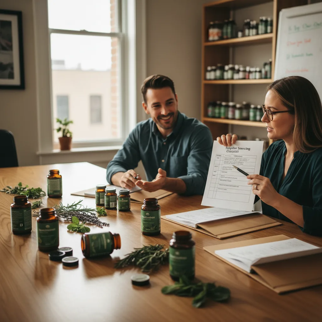 trade show herbal supplement selection