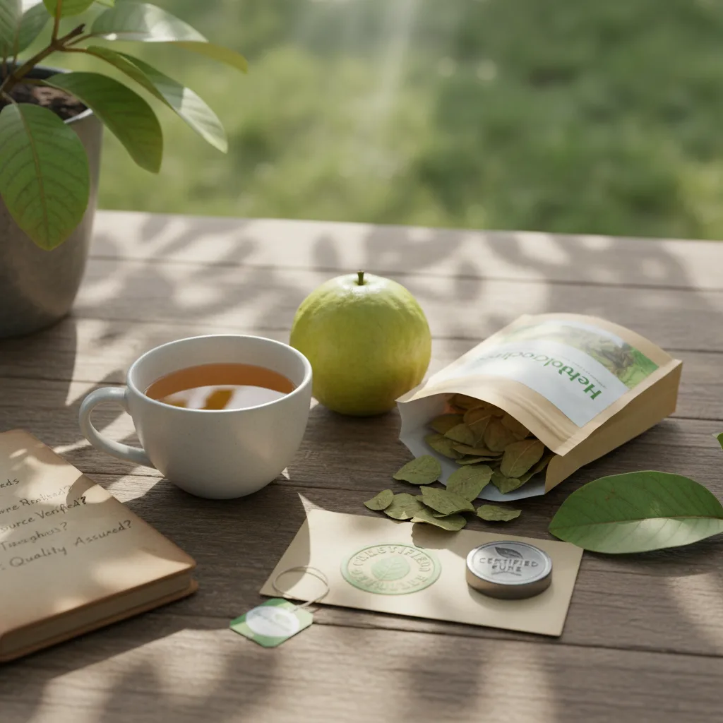 organic certification marks on tea