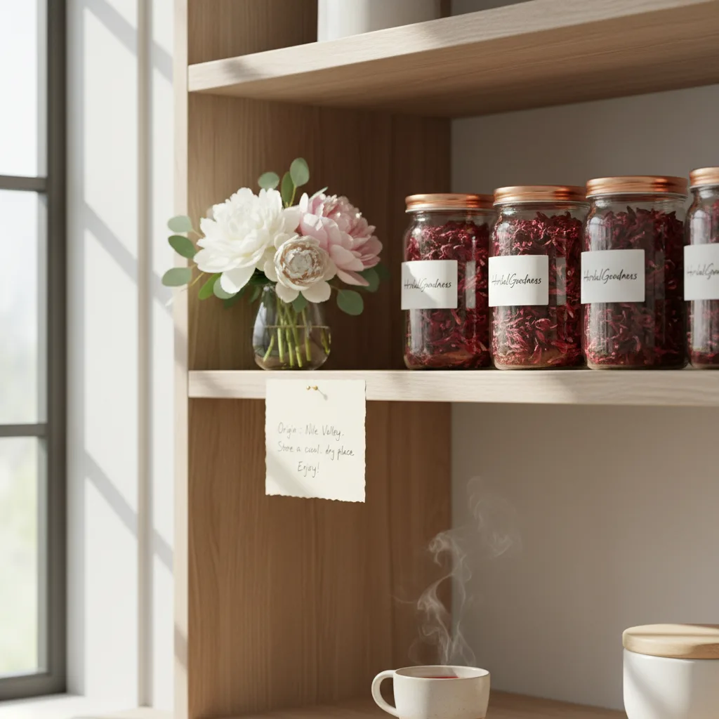 Dried hibiscus petals