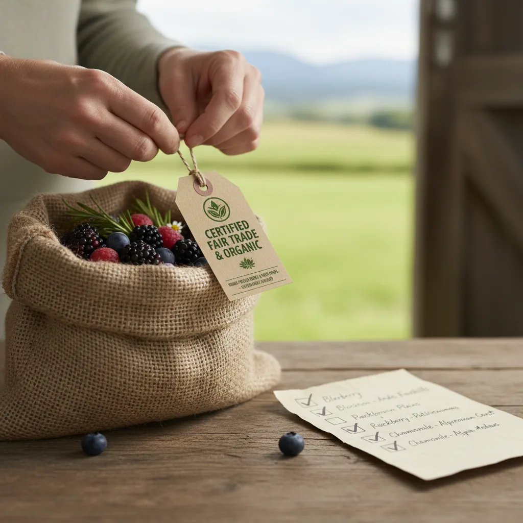 organic herbal supplement ingredients