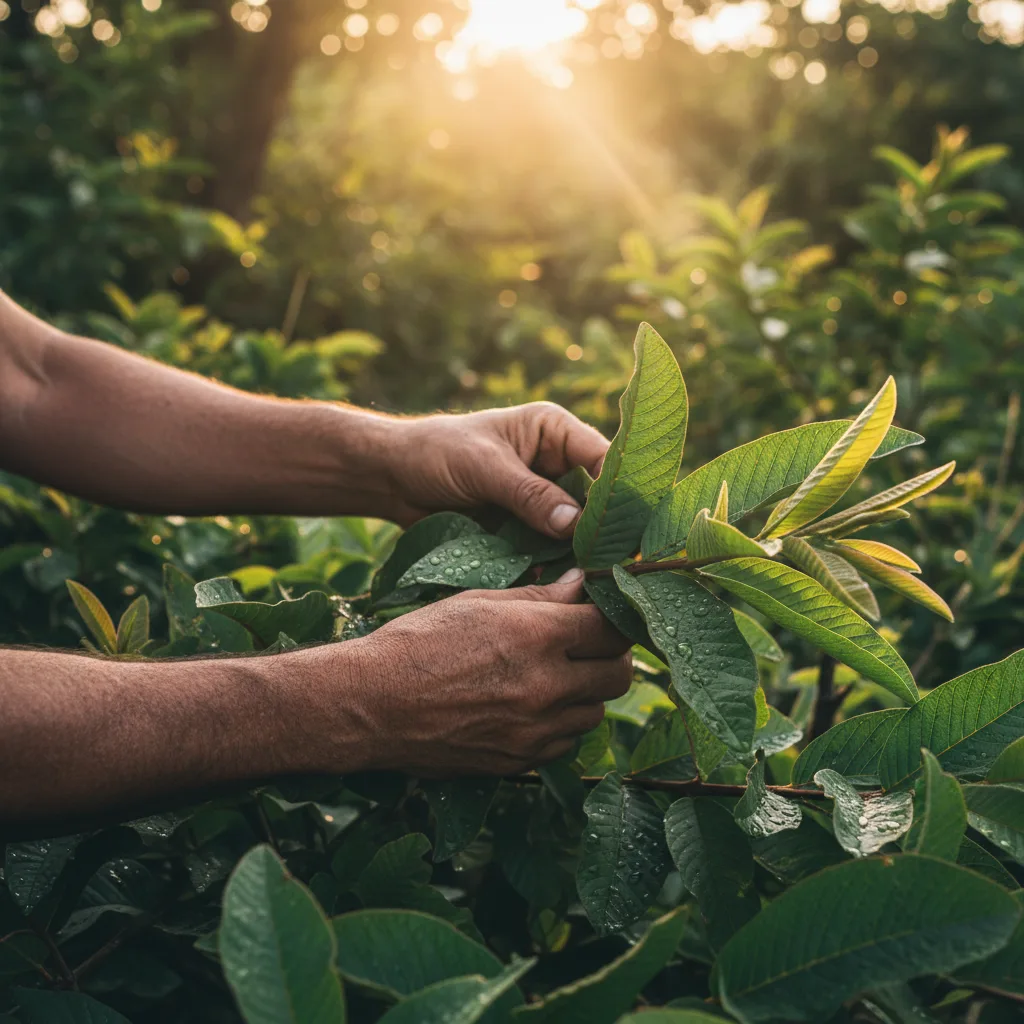 cultivated tea farm