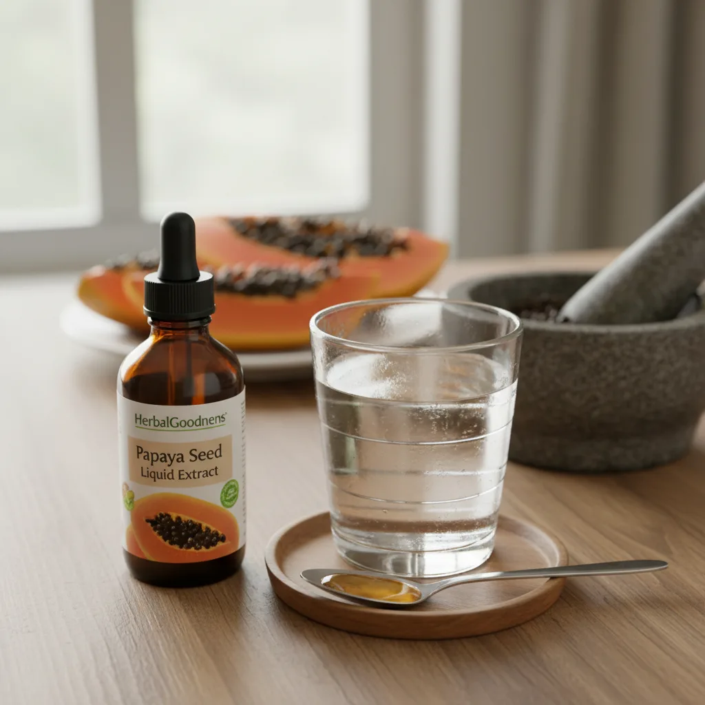 fresh papaya extract concept